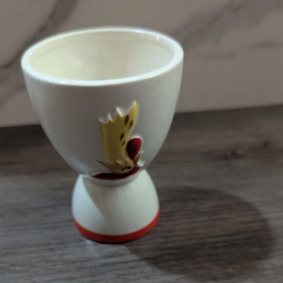 Vintage Holt Howard 1961Egg Cup Rooster Ceramic Retro Kitchen Farmhouse Kitsch - Picture 2 of 7